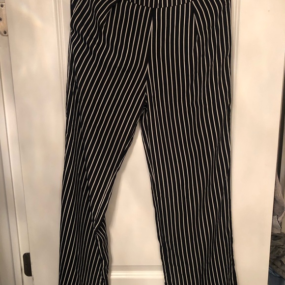 Hera Collection Pants - Women’s Black and White Striped Pants
